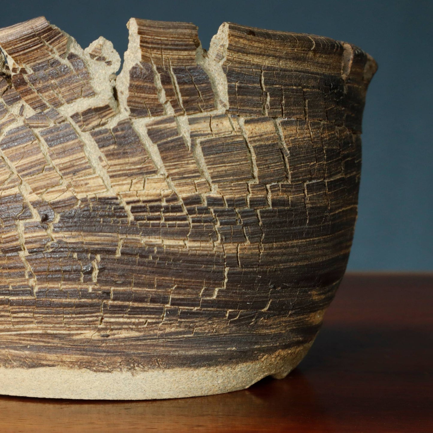Hand Made Round Bonsai Pot - Denise Allen #3