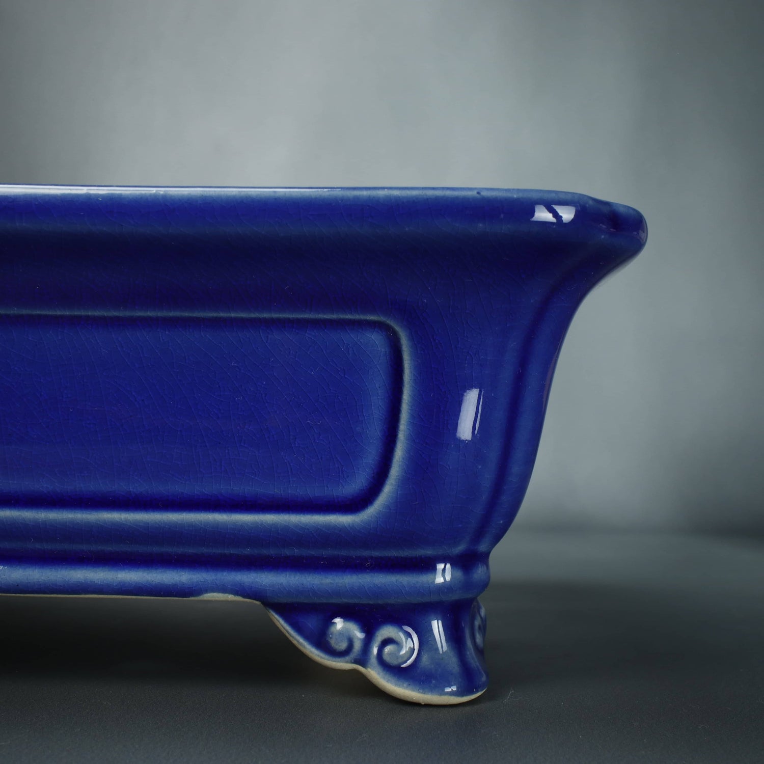 glazed bonsai pot
