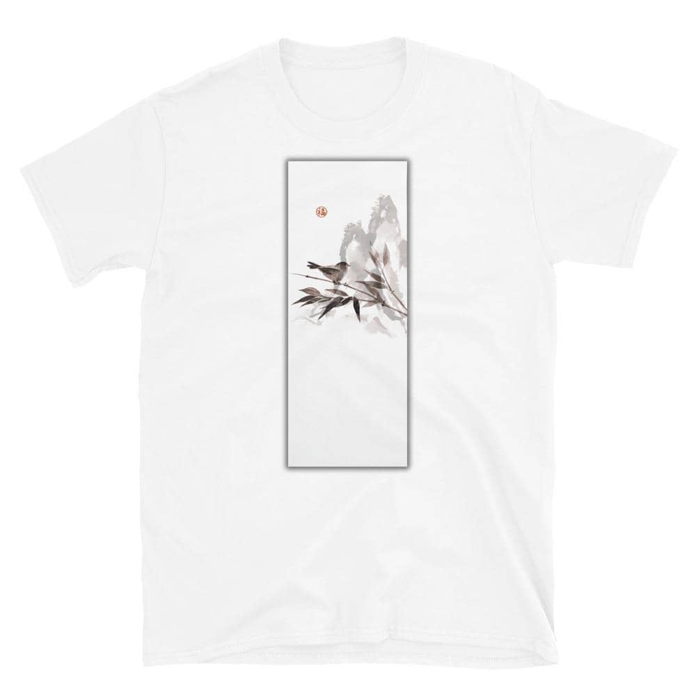 Bird On Bamboo Mountains T-Shirt - Bonsai-En