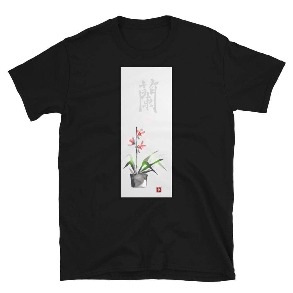 Flower Pot Display Scroll T-Shirt - Bonsai-En