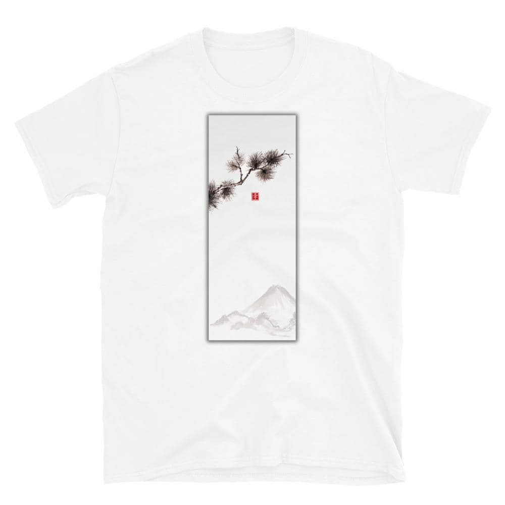 Pine Branch In Mountains T-Shirt - Bonsai-En